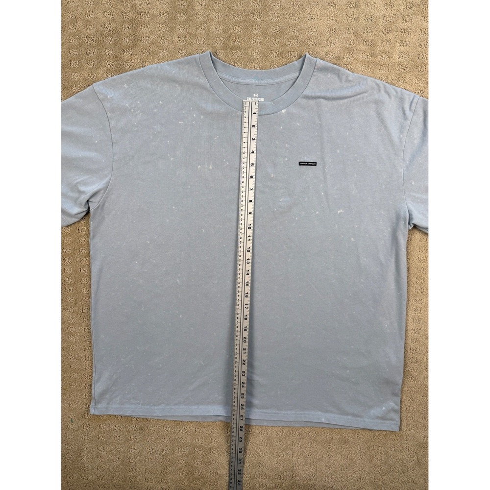Men's Under Armour 2XL Loose T-Shirt with bleach splatter design #1105 - Picture 7 of 16